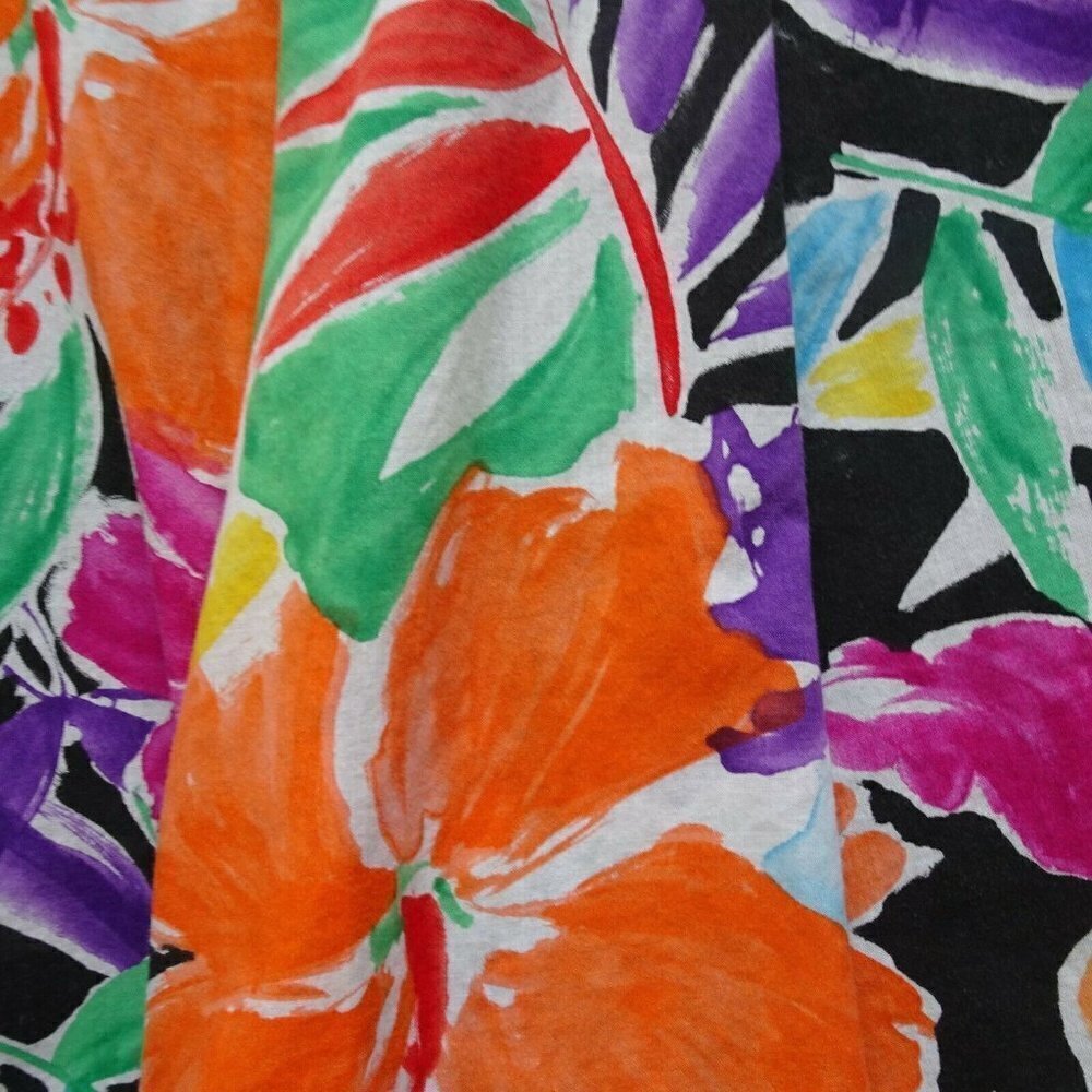 Lauren Ralph Lauren Floral Skirt Multicolor Flower Lined Cotton Colorful Size 2 - Picture 6 of 12